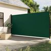 vidaXL Retractable Side Awning Dark green
