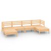 vidaXL Garden Lounge Set Natural wood Solid pine wood Large Modular
