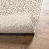 vidaXL Rug Cream Polypropylene (100% PP) 23.6 x 43.3 in Durable Rug
