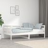 vidaXL Day Bed White Solid pine wood, plywood Single
