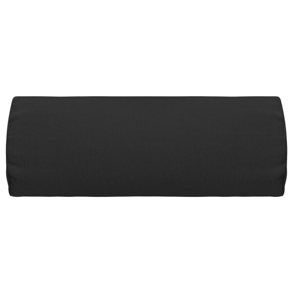 vidaXL Deck Chair Headrest Black Textilene 15.7x3.0x5.9 in Light Weight
