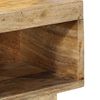vidaXL Bedside Cabinet Set of 2 Natural Solid rough mango wood Small