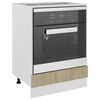 vidaXL Oven Cabinet Sonoma Oak Engineered Wood Oven Cabinet Rectangular