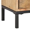 vidaXL TV Stand Natural Mango Wood Solid Mango Wood and Iron Medium
