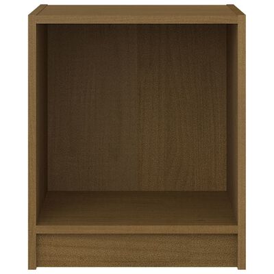 vidaXL Bedside Cabinets 2 pcs Honey Brown 14"x13.2"x16.3" Solid Wood Pine