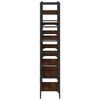 vidaXL Bookshelf Brown Oak Engineered Wood Tall Shelf Rectangular