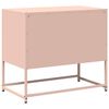 vidaXL TV Cabinet Pink Cold-rolled steel Medium TV Cabinet Rectangular