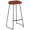 vidaXL Bar Stool Set of 2 Brown, Black
