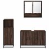 vidaXL Bathroom Furniture Set Brown Oak Engineered Wood Large