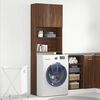 vidaXL Washing Machine Cabinet Brown Oak 25.2x9.4x74.8" Engineered Wood