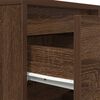 vidaXL Bedside Cabinet Set of 2 Brown Oak Engineered wood
