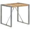 vidaXL Dining Table Rough Mango Wood 31.5 x 31.5 x 29.5 in Durable