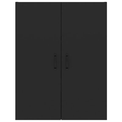 vidaXL Hanging Cabinet Black 27.4"x13.4"x35.4" Engineered Wood