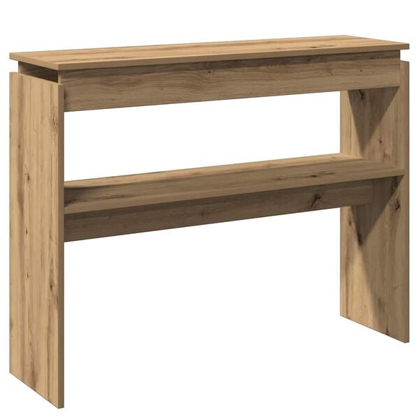 vidaXL Console Table Artisan Oak Engineered Wood Slim Console Table
