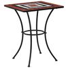 vidaXL Mosaic Bistro Set Terracotta and white Powder-coated iron Medium