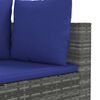 vidaXL Patio Sofa Set Set of 4 Gray