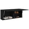 vidaXL Bathroom Wall Cabinet Black Engineered Wood