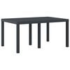 vidaXL Garden Dining Table Anthracite 59.06 x 39.37 x 28.74 in
