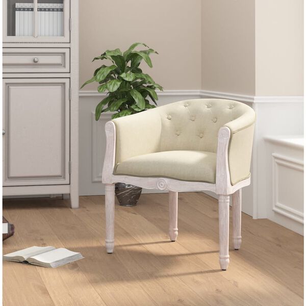 vidaXL Dining Chair Linen