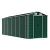 vidaXL Garden Shed Green Galvanized Steel Large Garden Shed