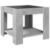 vidaXL Coffee Table Concrete grey Engineered wood, glass Small