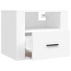vidaXL Wall-mounted Bedside Cabinet Set of 2 White Engineered wood