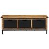 vidaXL Coffee Table with Drawers 43.3"x19.7"x15.7" Solid Wood Mango