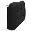 vidaXL Headboard Cushion Black 75% PVC, 5% cotton, 20% polyester 60 in