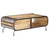 vidaXL Coffee Table Multicolor (Variations of wood and iron)