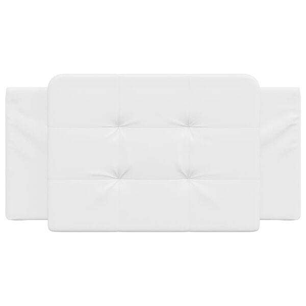 vidaXL Headboard Cushion White Faux Leather 39.4 in Detachable