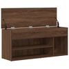 vidaXL Shoe Bench Brown Oak Engineered Wood Medium Shoe Bench