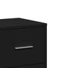 vidaXL Sideboard Black Engineered Wood Medium Sideboard Rectangular