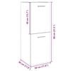 vidaXL Bathroom Cabinet Sonoma oak Engineered Wood Bathroom Cabinet