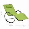 vidaXL Sun Lounger with Pillow Green Textilene