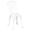 vidaXL Garden Chair 2 pcs White 55 x 56.5 x 91cm Aluminium