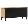 vidaXL TV Cabinet Natural Solid Mango Wood, Iron Medium TV Cabinet