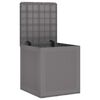 vidaXL Garden Storage Box Light Grey 55 x 53 x 57 cm Polypropylene