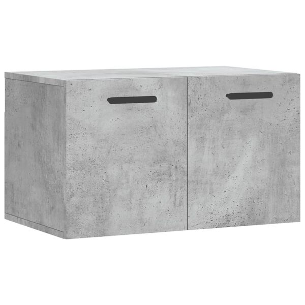 vidaXL Wall Cabinet Concrete Gray Engineered Wood Medium Wall Cabinet