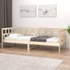 vidaXL Day Bed Natural wood Solid pine wood (untreated) Twin Convertible
