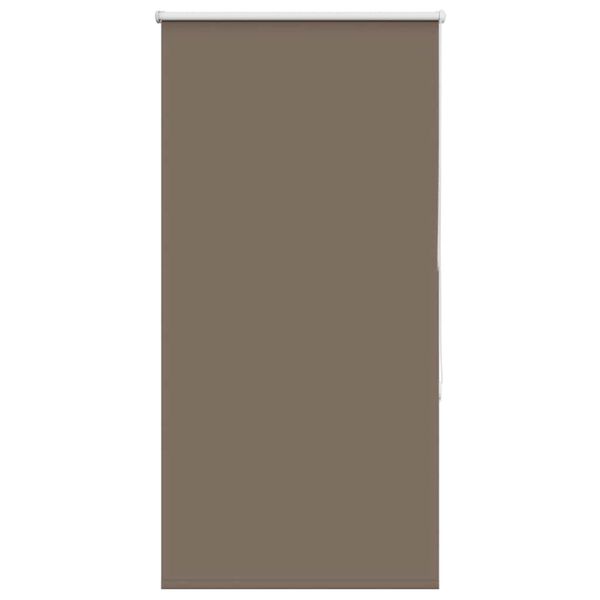 vidaXL Roller Blind Coffee 100% Polyester Medium Height-Adjustable