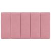 vidaXL Headboard Cushion Pink Velvet (100% polyester) 35.4 in wide