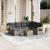 vidaXL Garden Sofa Set Grey
