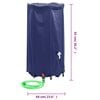 vidaXL Water Tank Blue PVC 66 Gallon Collapsible Water Tank