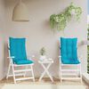 vidaXL Highback Chair Cushion Set of 2 Turquoise