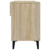 vidaXL Shoe Cabinet Sonoma Oak 40.2x13.8x21.7" Engineered Wood