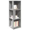 vidaXL Corner Cabinet Concrete Gray Engineered wood Compact Minimalist
