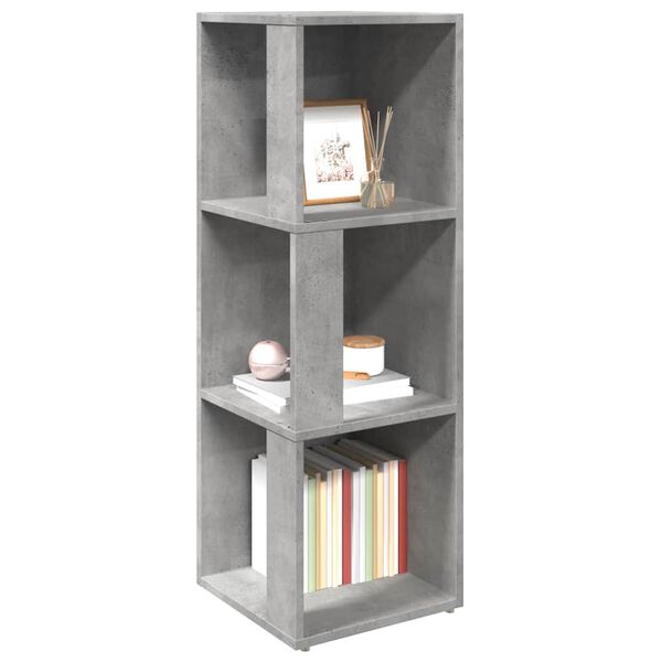 vidaXL Corner Cabinet Concrete Gray Engineered wood Compact Minimalist