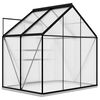 vidaXL Greenhouse Anthracite Aluminum, Polycarbonate 26.6 ft²