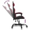 vidaXL Gaming Chair Black and Wine Red Faux Leather