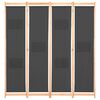 vidaXL 4-Panel Room Divider Gray 62.9"x66.9"x1.6" Fabric